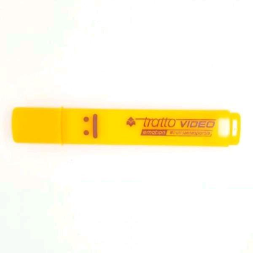 TRATTO VIDEO EMOTION EVIDENZIATORE PUNTA A SCALPELLO 1/5 mm ARANCIO FLUO CONF 12 Pz.